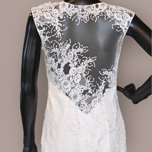 Private Label by G Fitted Lace Illusion Back Wedding Gown - Picture 6 of 6